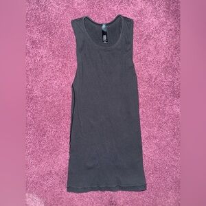 Skims Soft Lounge Tank Top In Grey Size XS